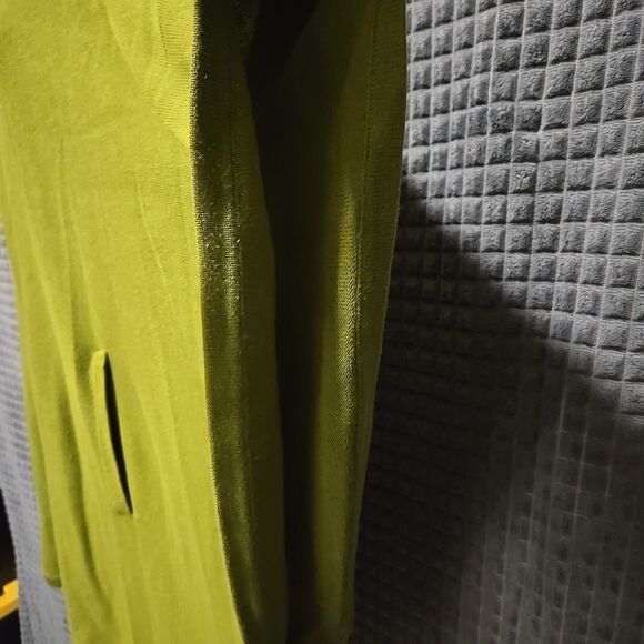 Chaus Sweater Poncho Shawl Top SzM/L Green Oversized Knit Cowl Boho Chic Pacha - Picture 10 of 16